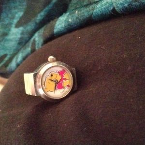 Winnie The Pooh Character Ring Analog Timex Watch. One Size Fits All.